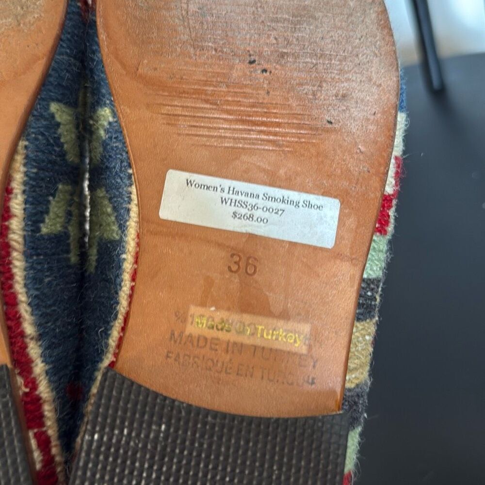 Anthropologie Artemis Designs Havana Smoking Loafers $268 one of a kind 6 - Picture 8 of 11